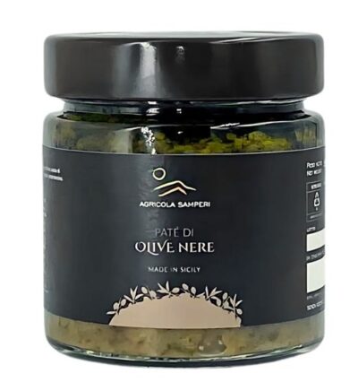 Paste aus schwarzen Oliven