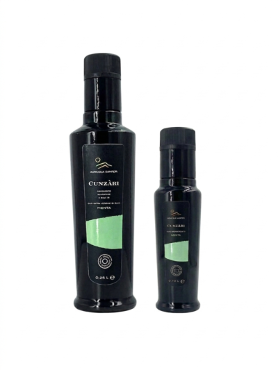 Mit Minze aromatisiertes Öl